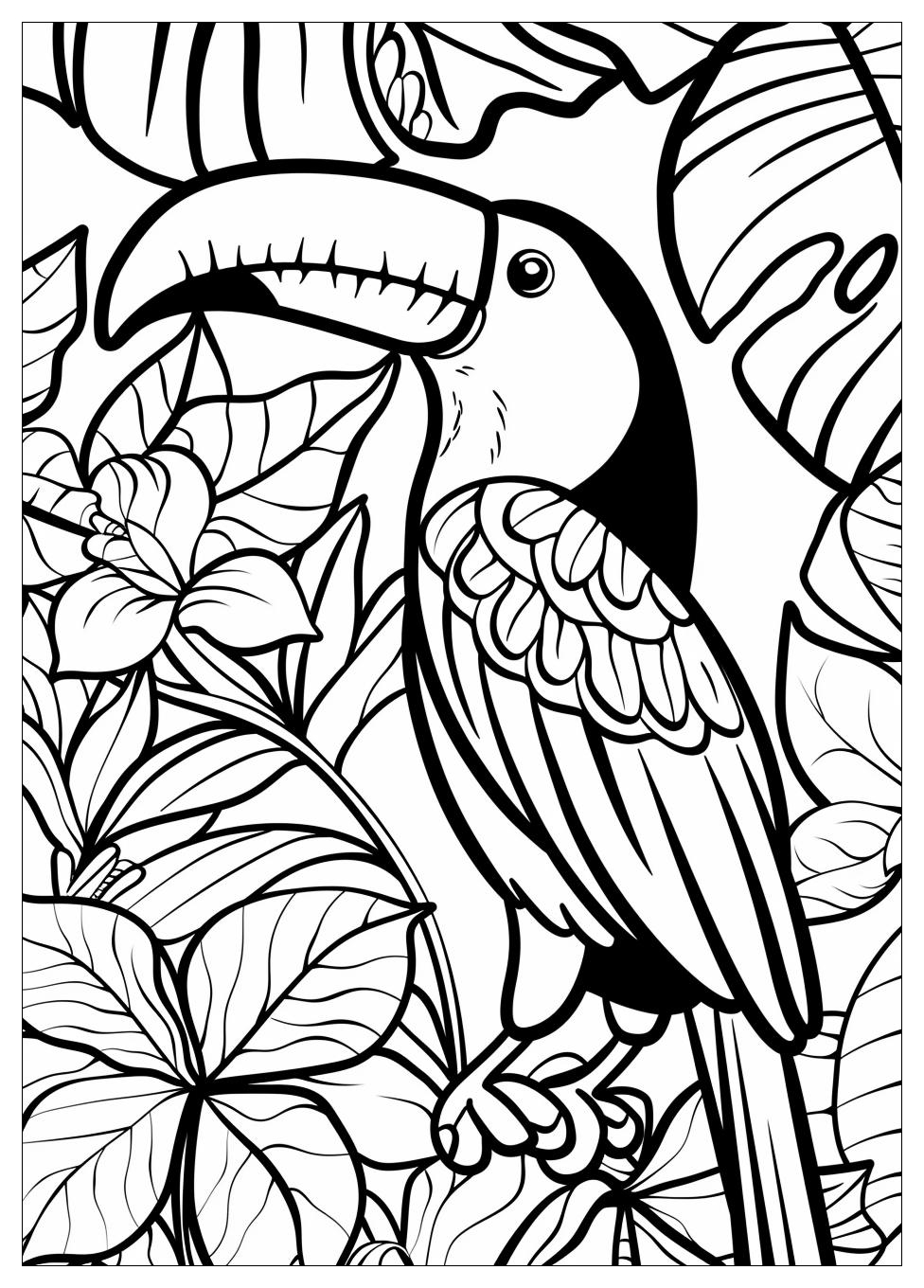 Toucan Coloring Pages-12