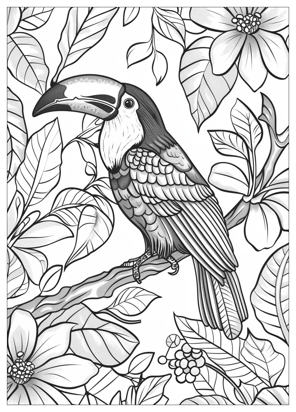 Toucan Coloring Pages-13