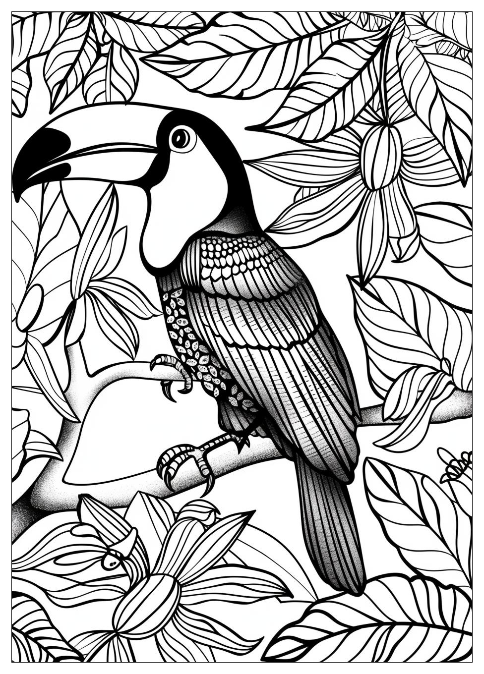 Toucan Coloring Pages-14