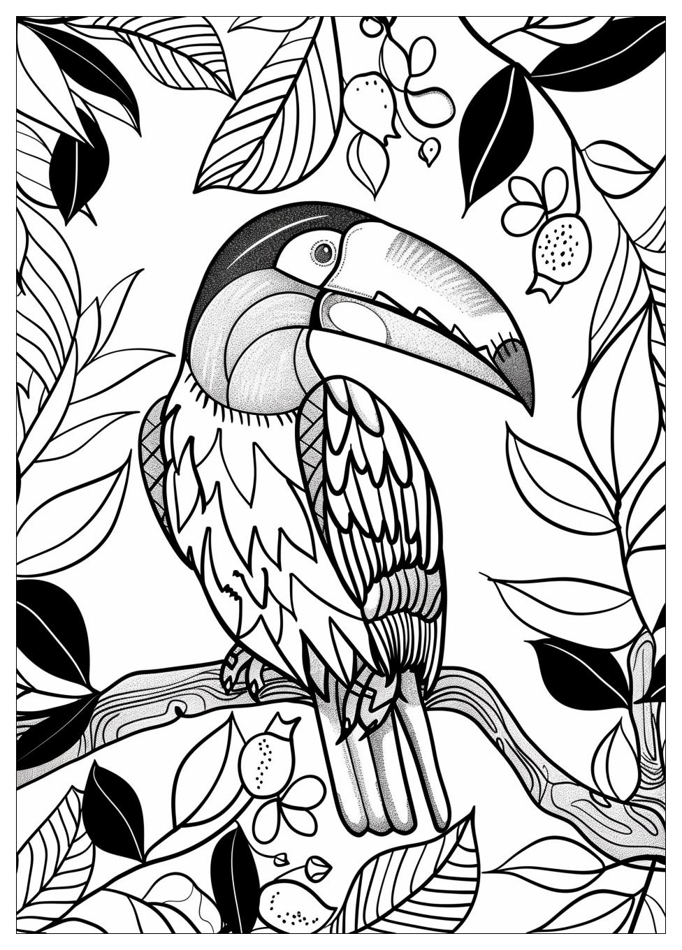 Toucan Coloring Pages-16