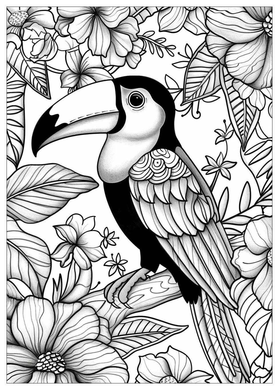 Toucan Coloring Pages-18
