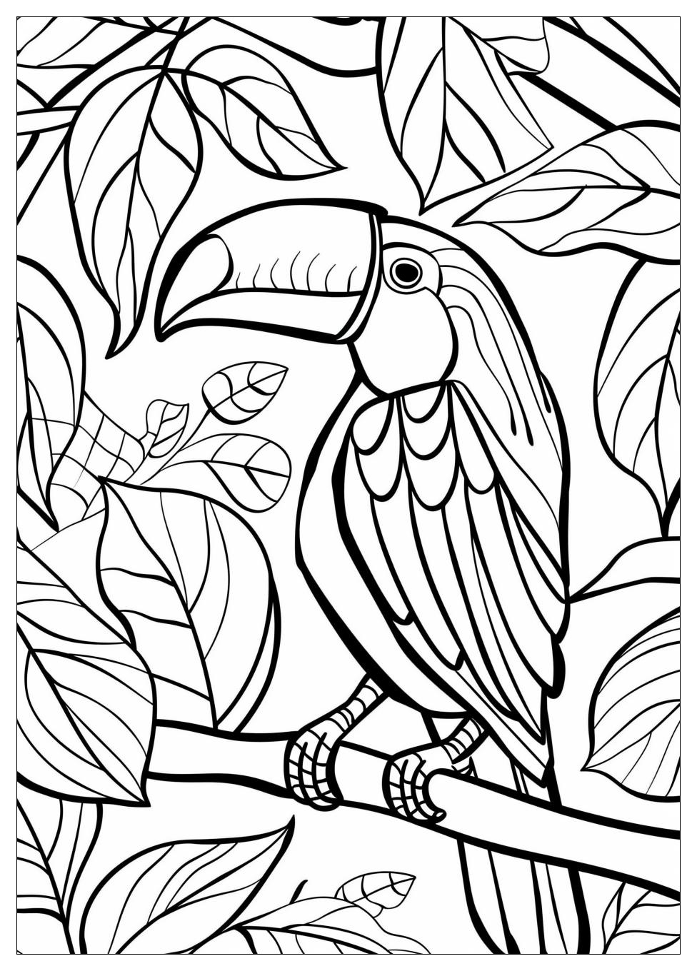 Toucan Coloring Pages-2