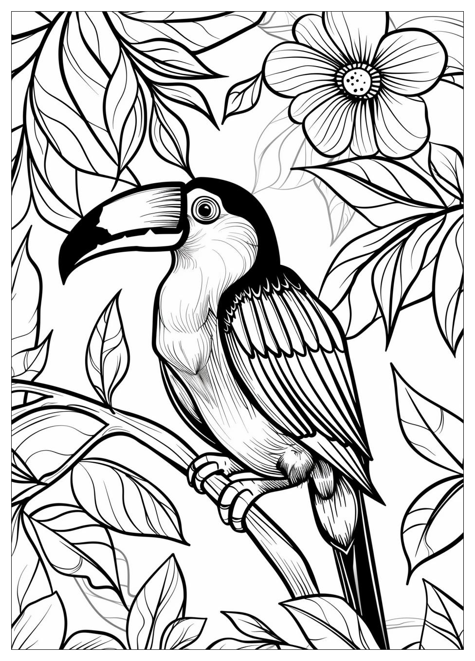 Toucan Coloring Pages-4