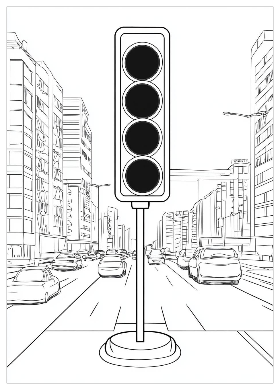 Traffic Light Color Pages-11