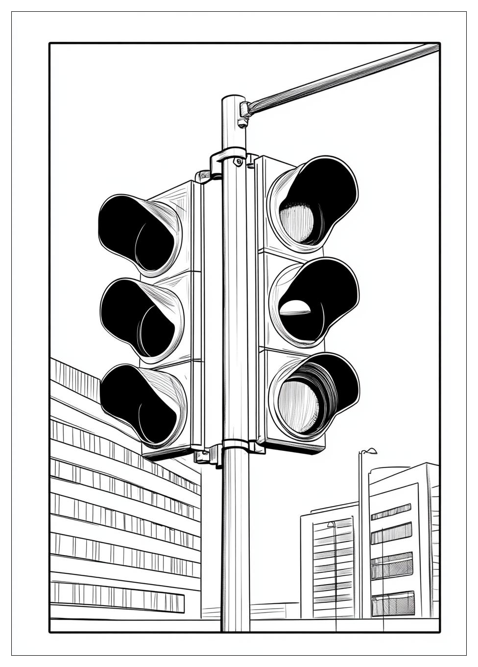 Traffic Light Color Pages-13