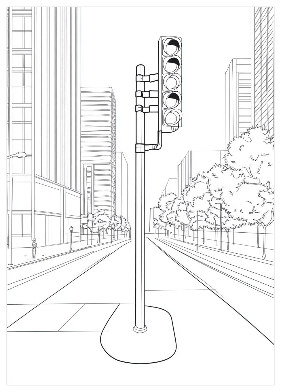 Traffic Light Color Pages-16