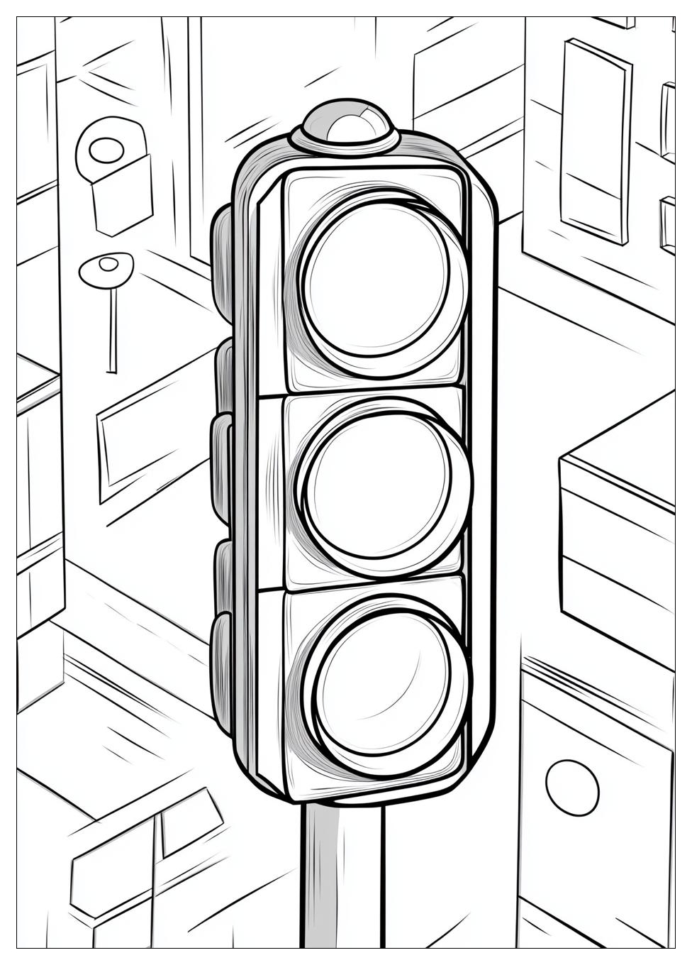 Traffic Light Color Pages-3