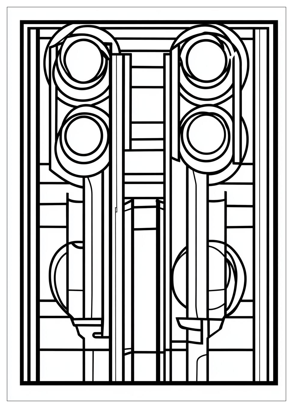 Traffic Light Color Pages-5