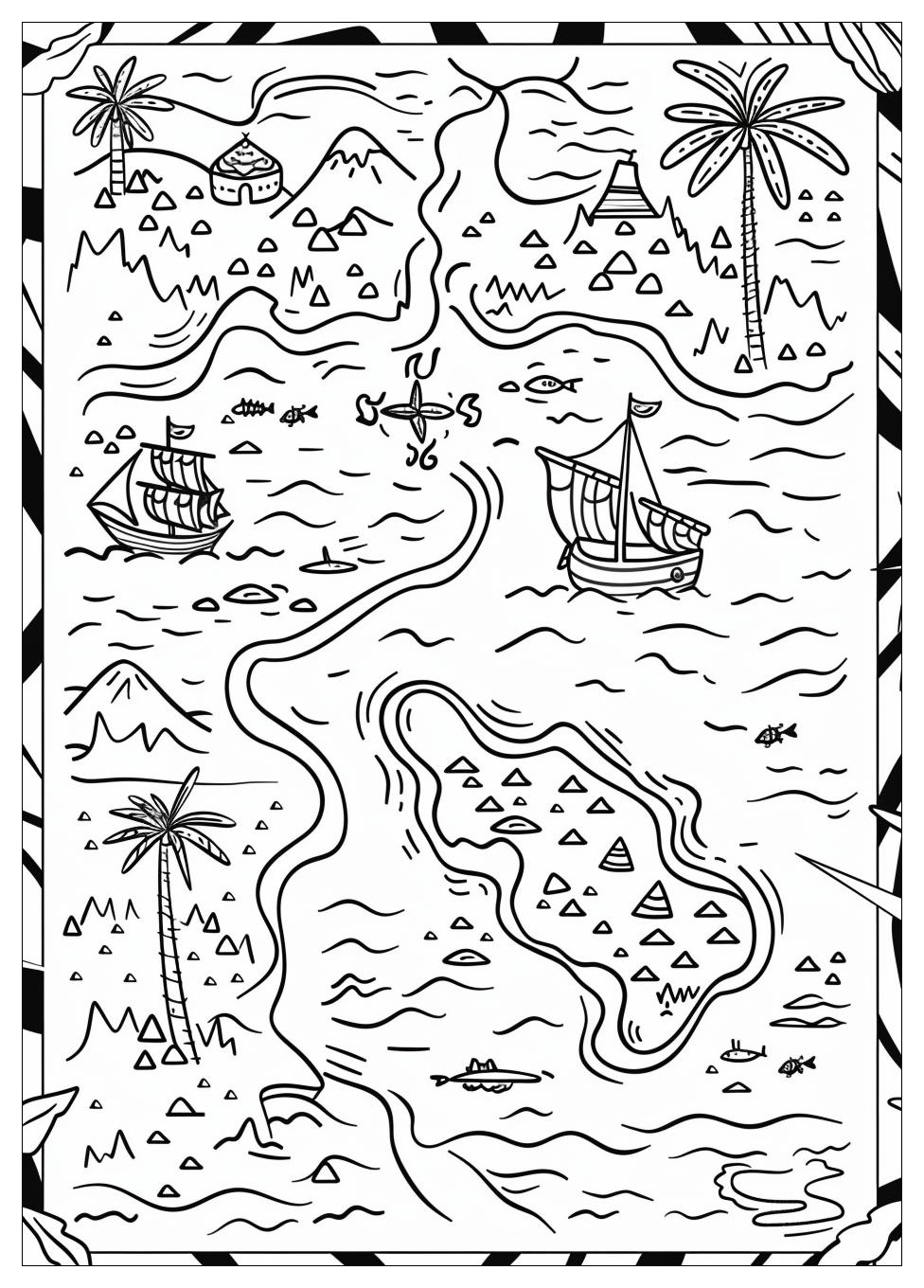 Treasure Map Coloring Pages-10