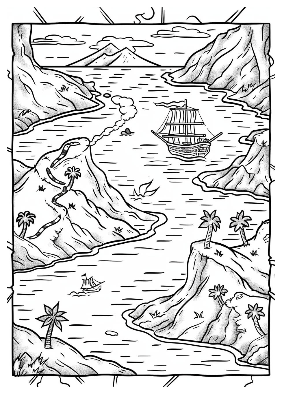 Treasure Map Coloring Pages-11