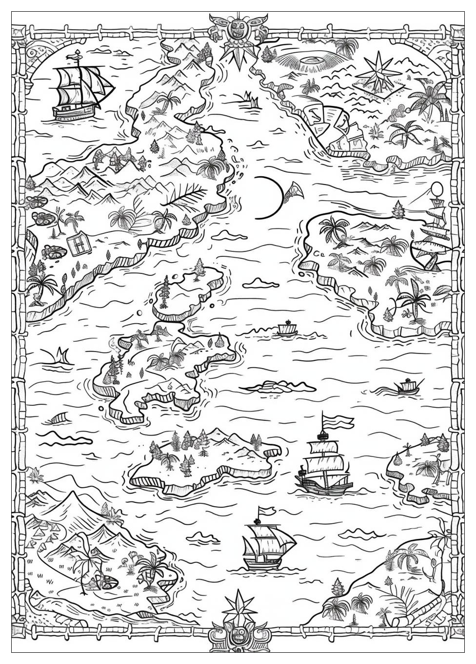 Treasure Map Coloring Pages-19