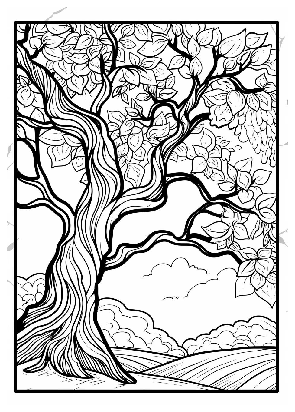 Tree Coloring Pages-9