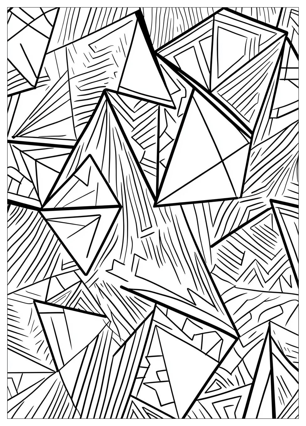 Free Printable Triangle Coloring Pages 3 Triangle Coloring Pages-3