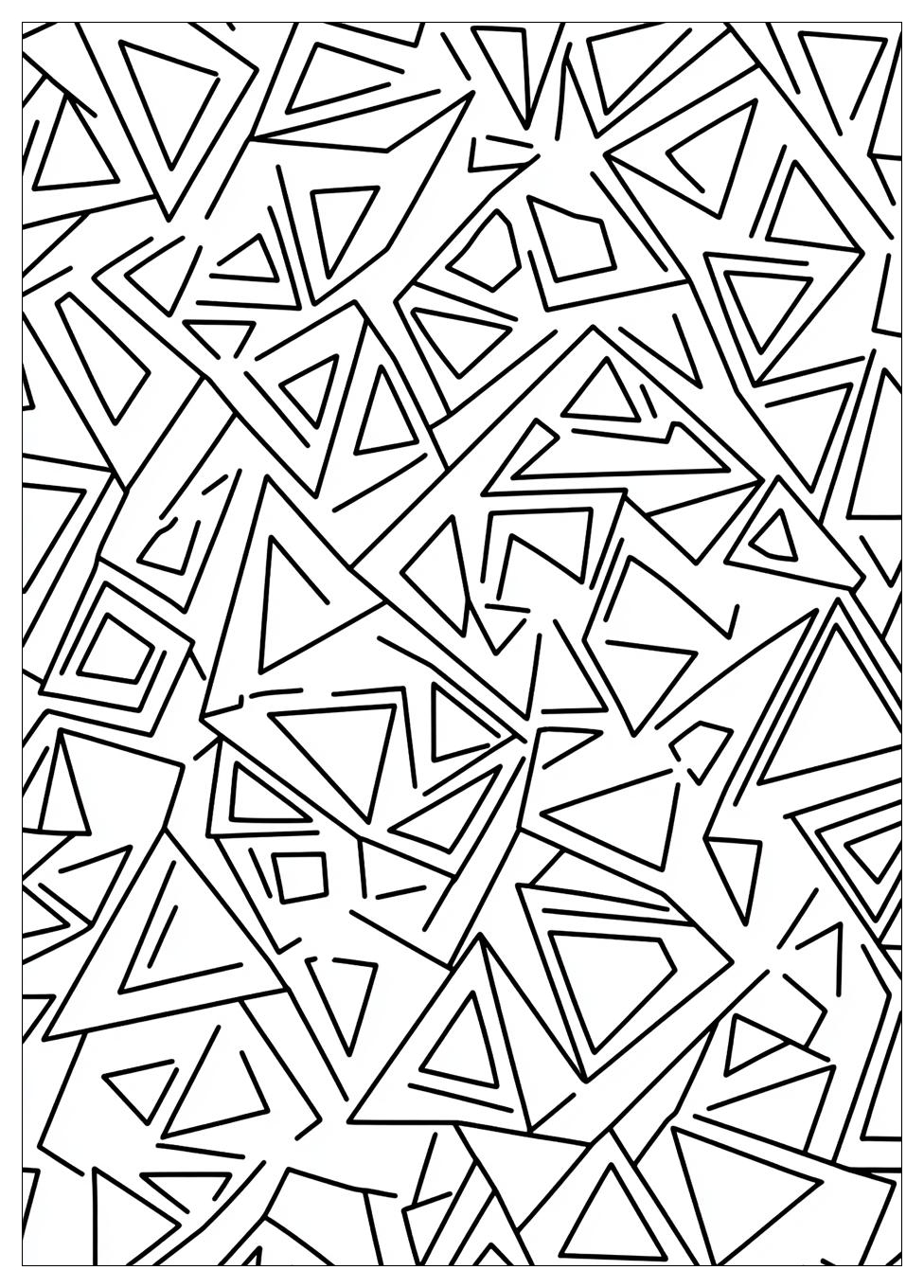 Free Printable Triangle Coloring Pages 4 Triangle Coloring Pages-4