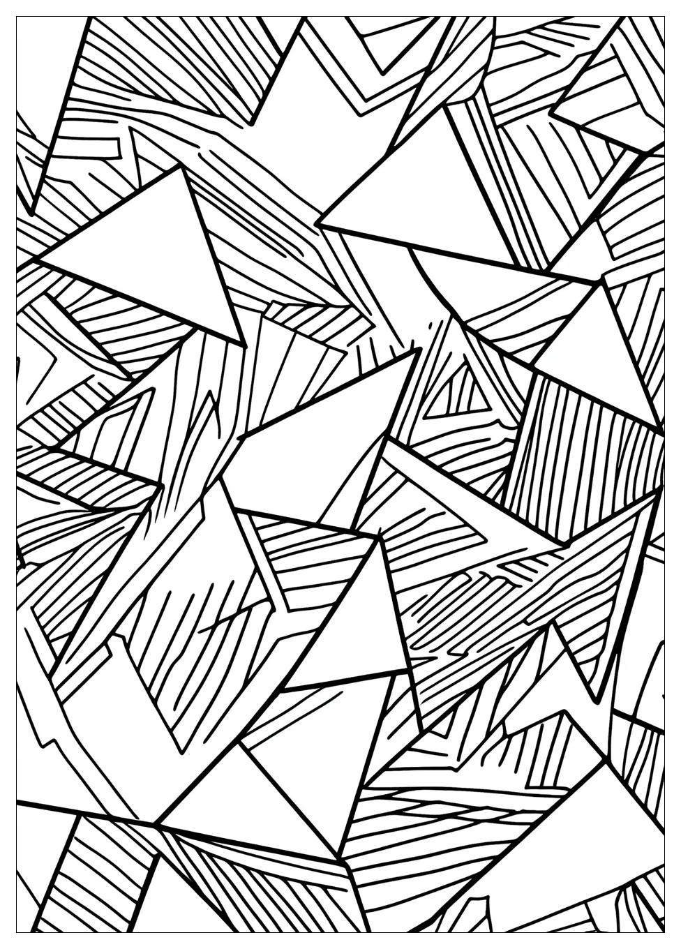 Free Printable Triangle Coloring Pages 6 Triangle Coloring Pages-6