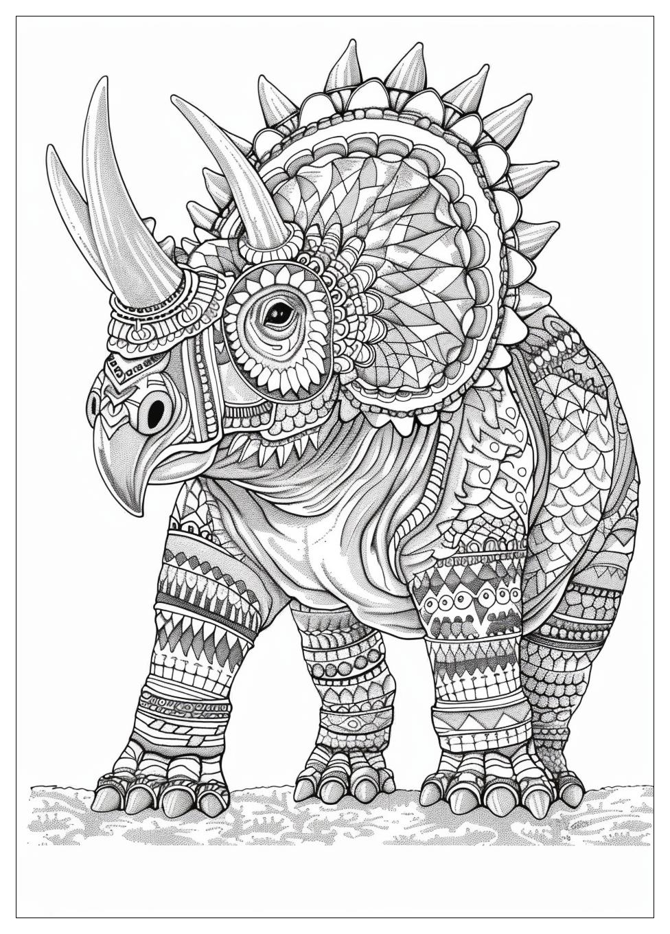 Triceratops Coloring Pages-18