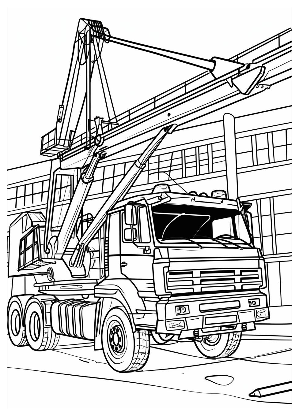Truck Crane Coloring Pages-17