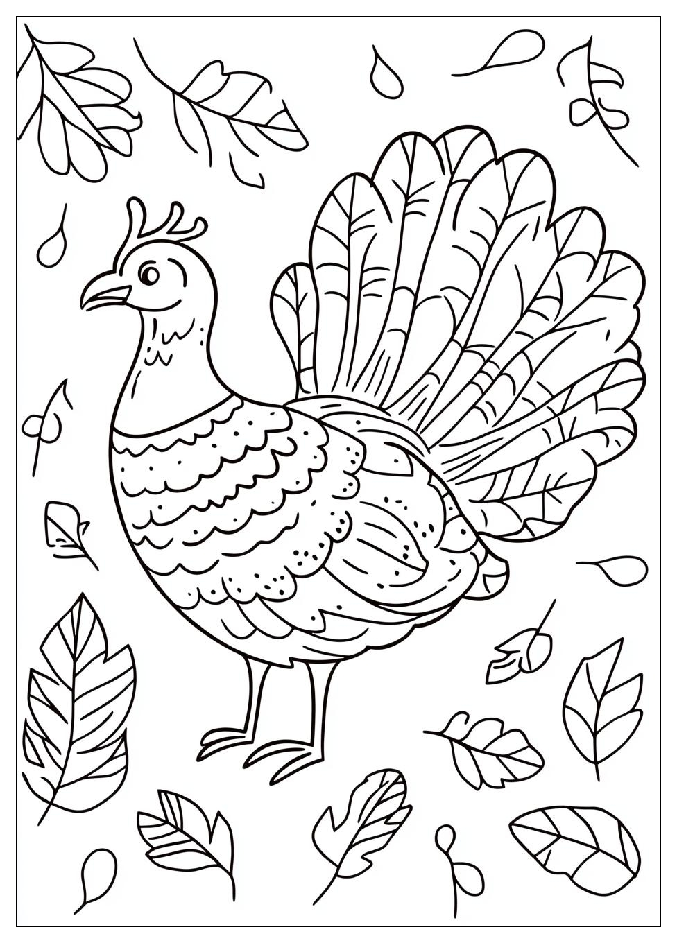 Turkey Coloring Pages-1
