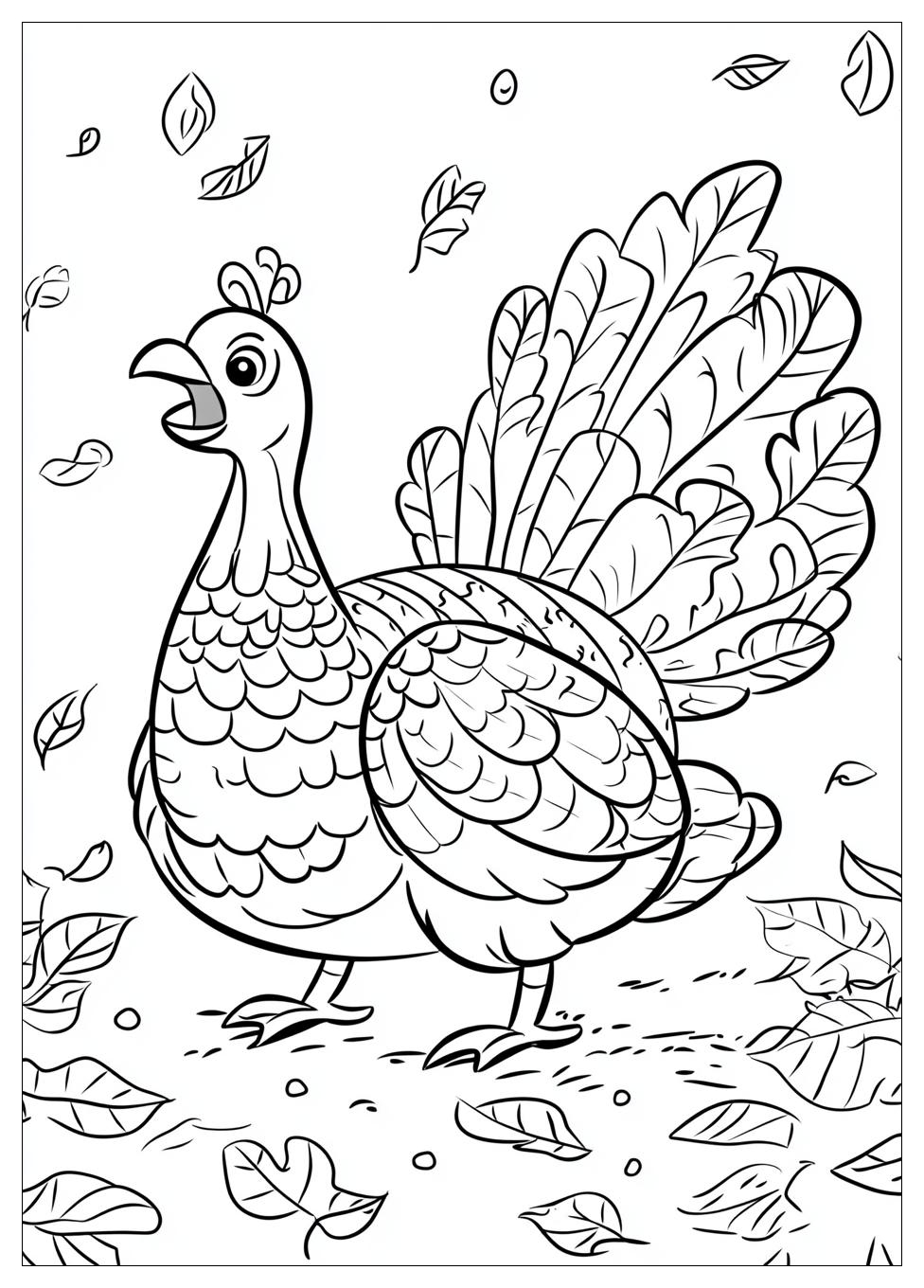 Turkey Coloring Pages-10