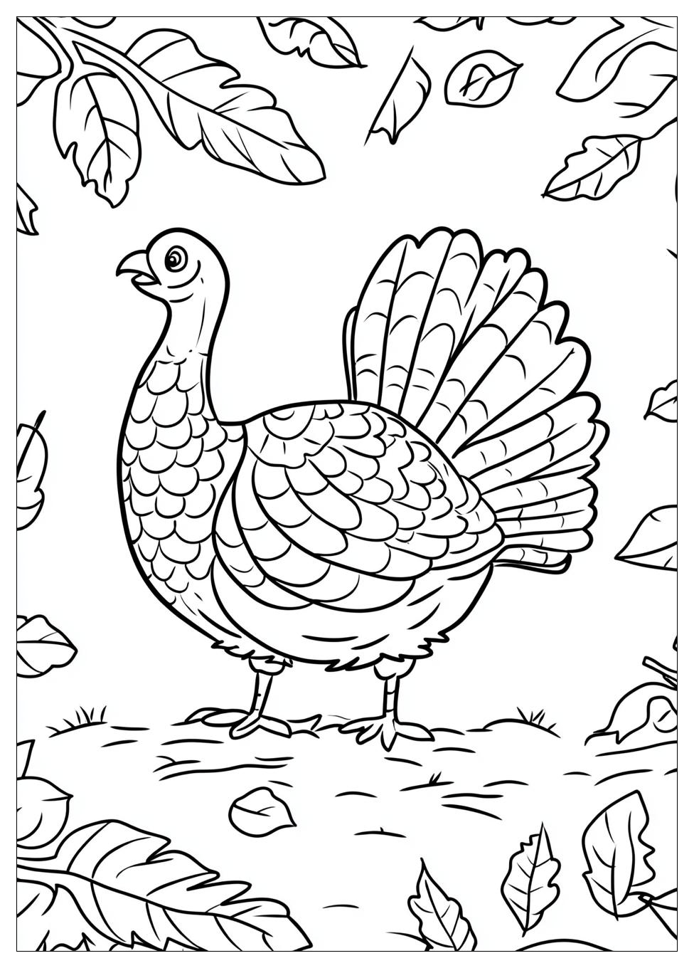 Turkey Coloring Pages-11