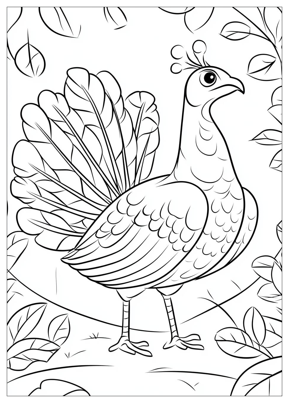 Turkey Coloring Pages-12