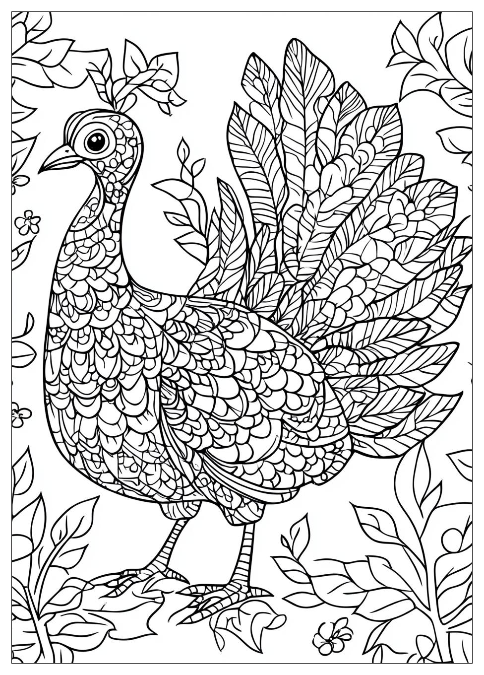 Turkey Coloring Pages-16