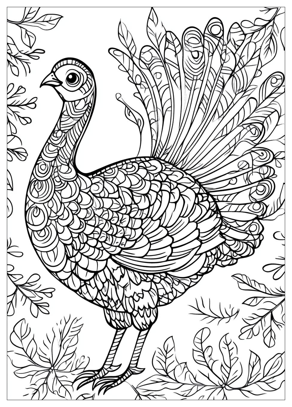 Turkey Coloring Pages-17