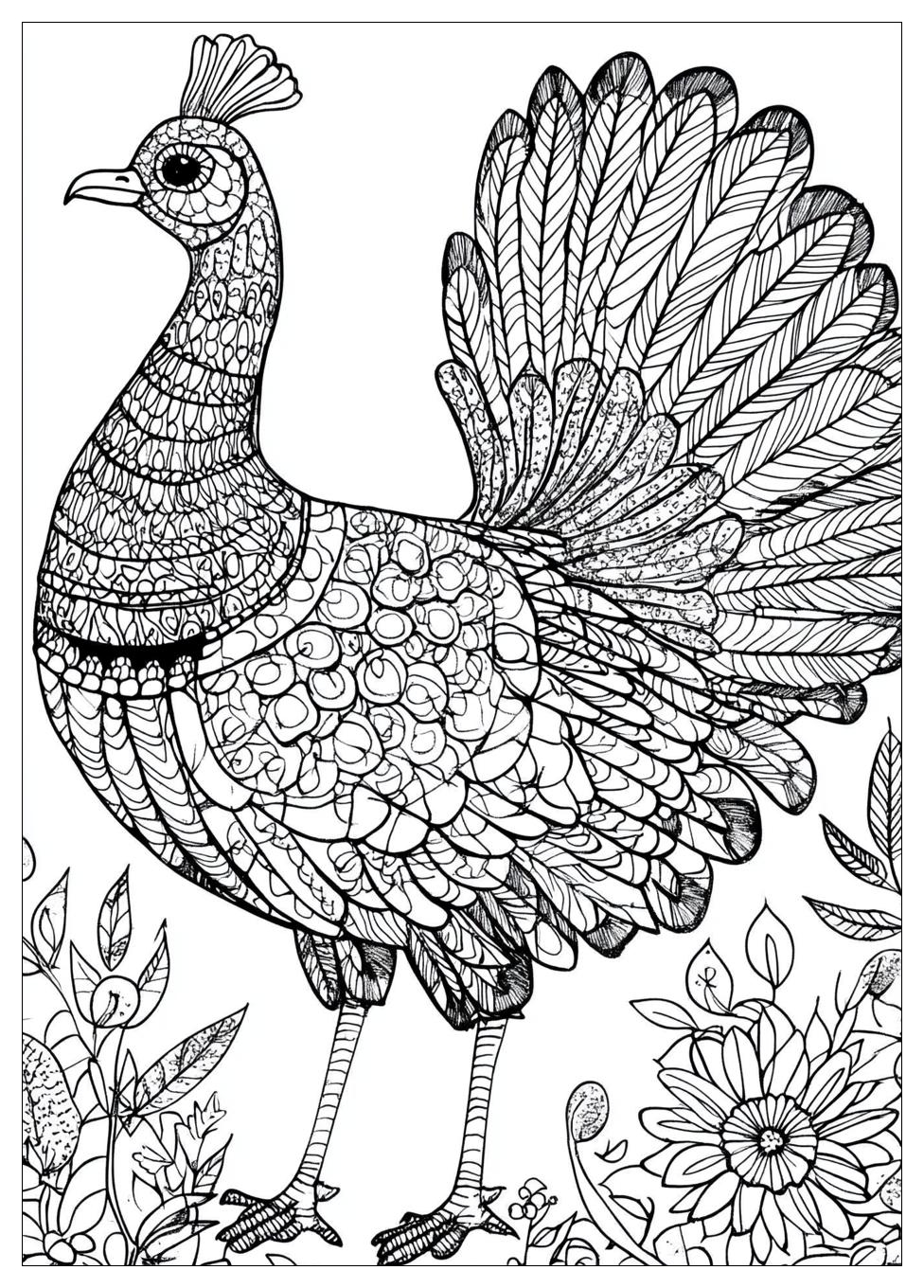 Turkey Coloring Pages-18