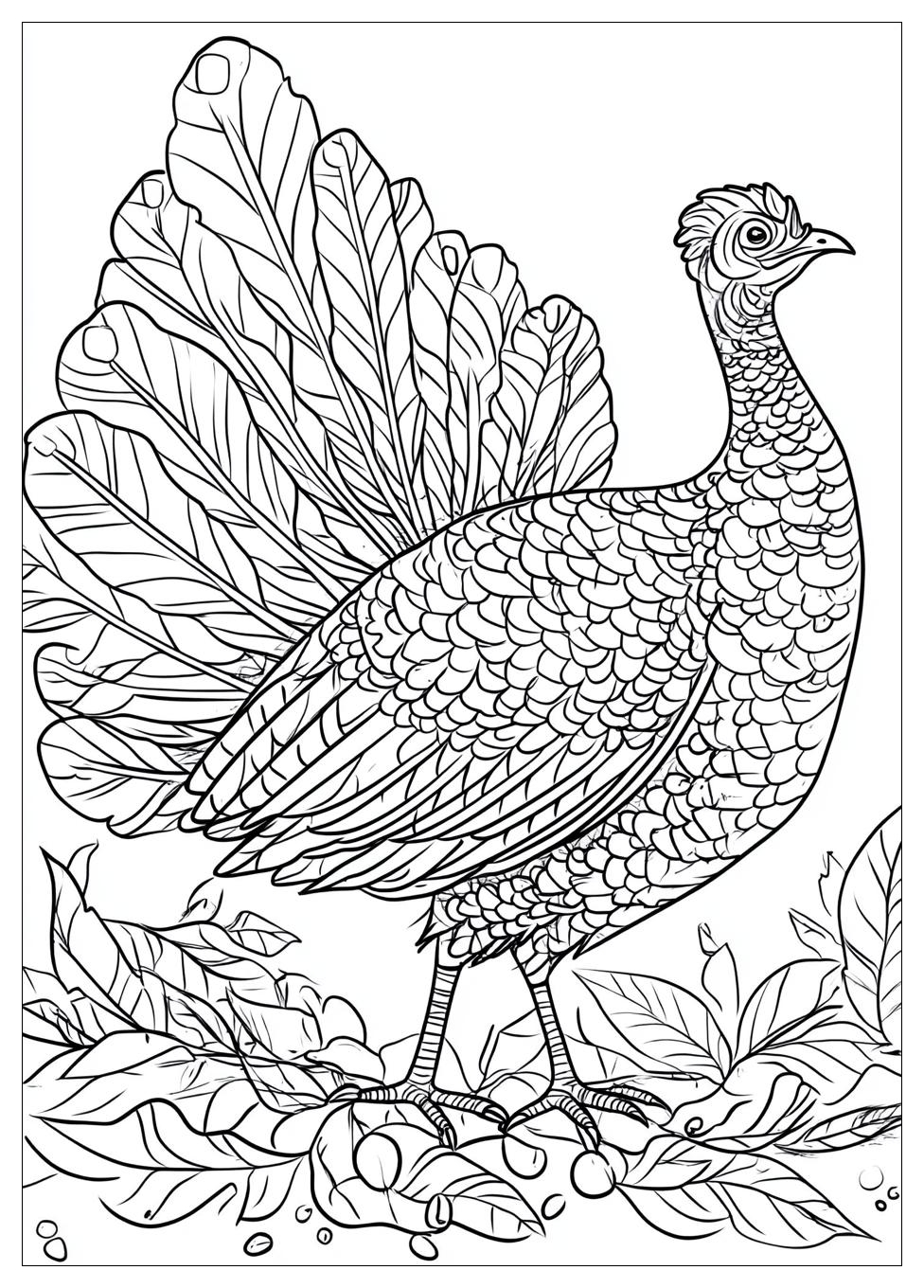 Turkey Coloring Pages-20