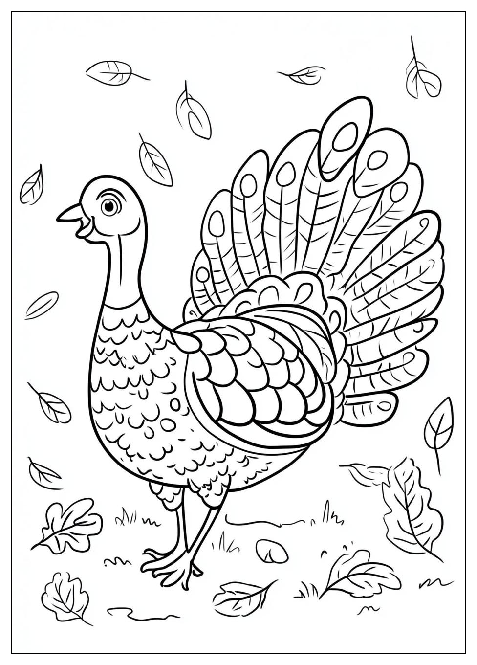 Turkey Coloring Pages-3