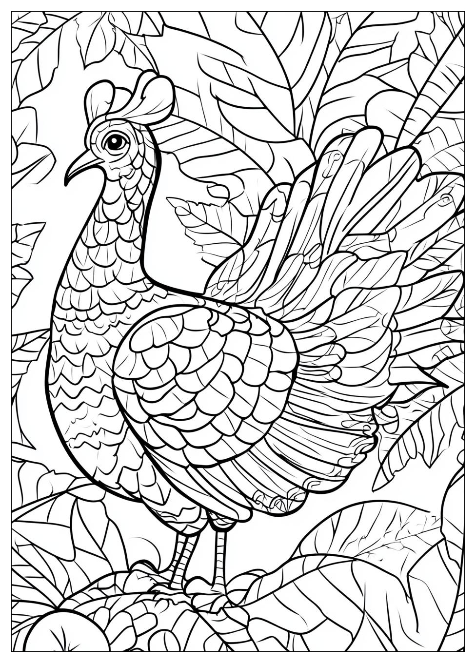Turkey Coloring Pages-4