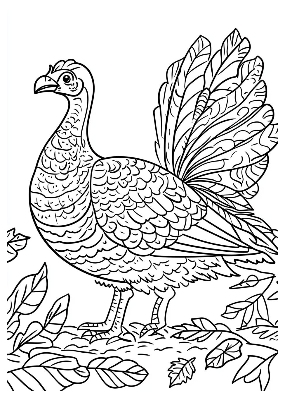 Turkey Coloring Pages-6