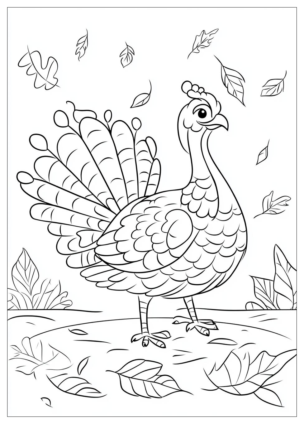 Turkey Coloring Pages-7