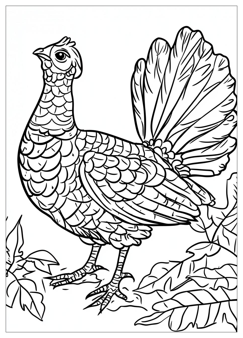 Turkey Coloring Pages-8