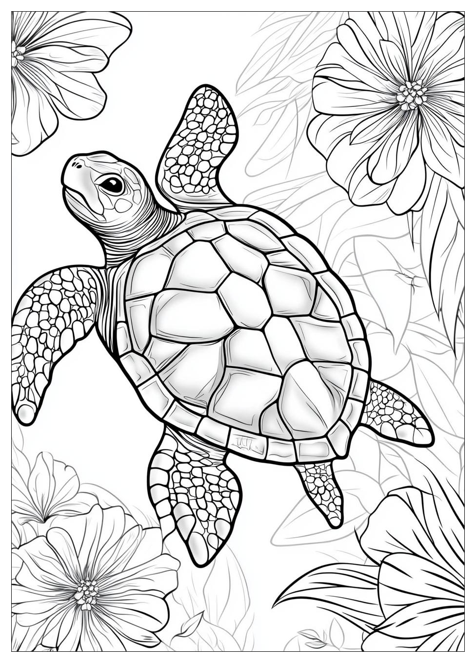 Turtle Coloring Pages-14