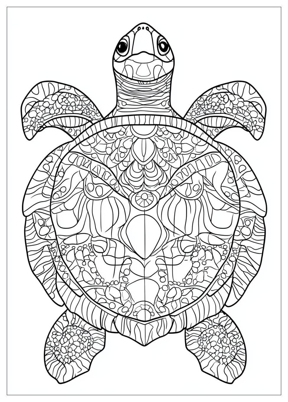 Turtle Coloring Pages-16