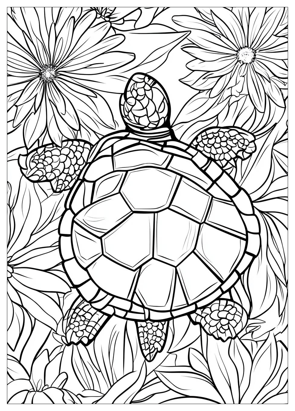Turtle Coloring Pages-17