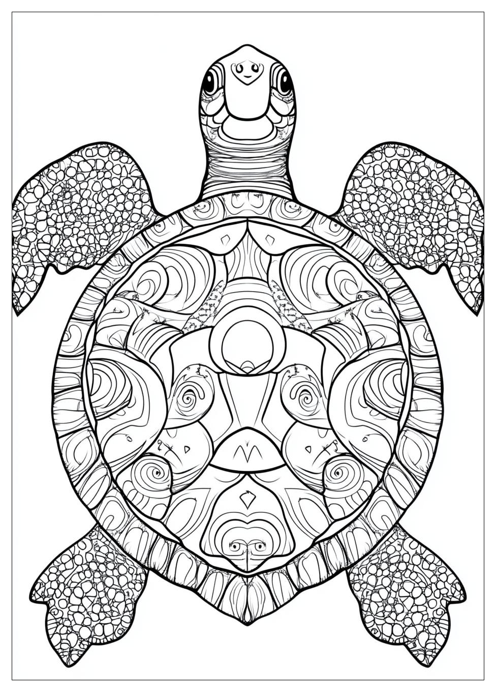 Turtle Coloring Pages-19