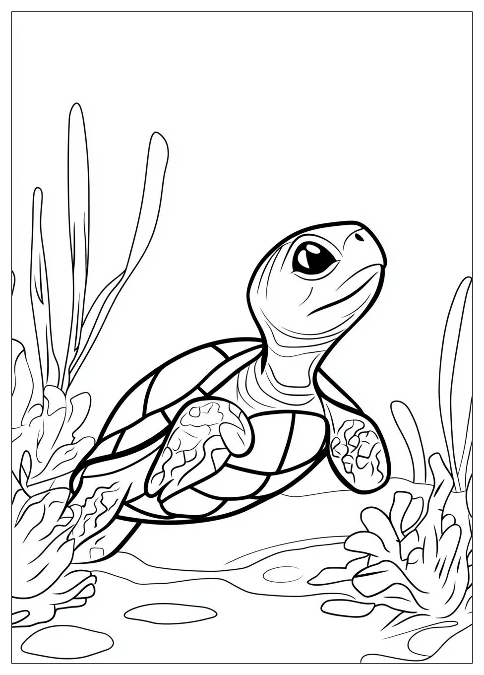 Turtle Coloring Pages-4