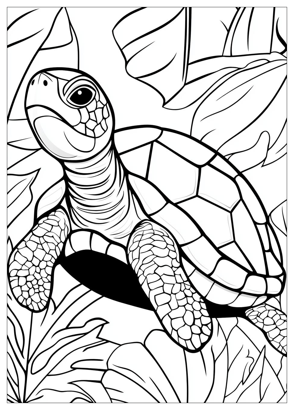 Turtle Coloring Pages-7