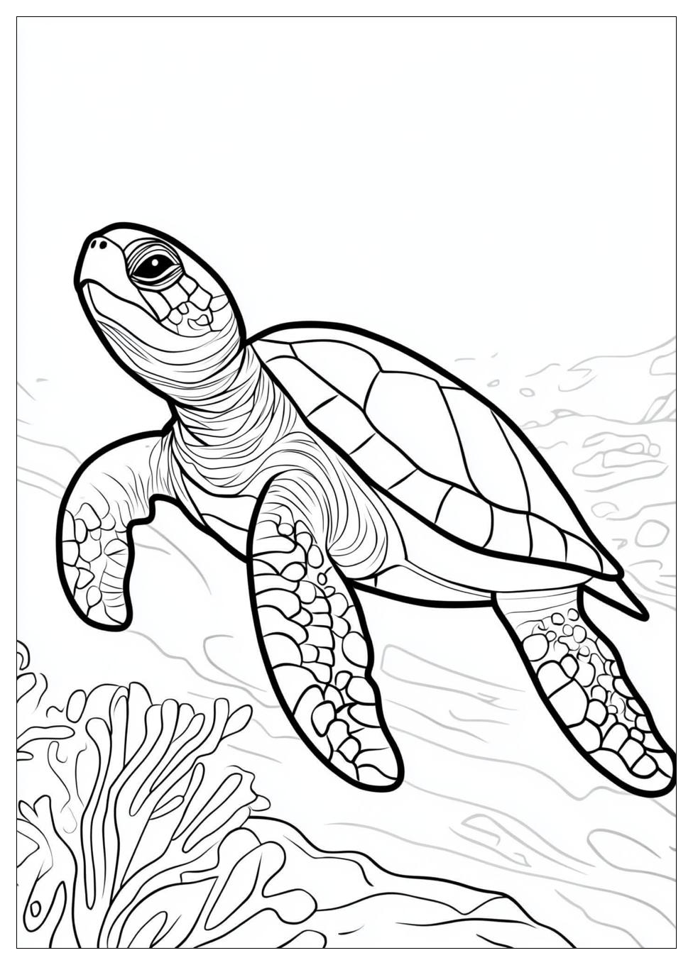 Turtle Coloring Pages-8