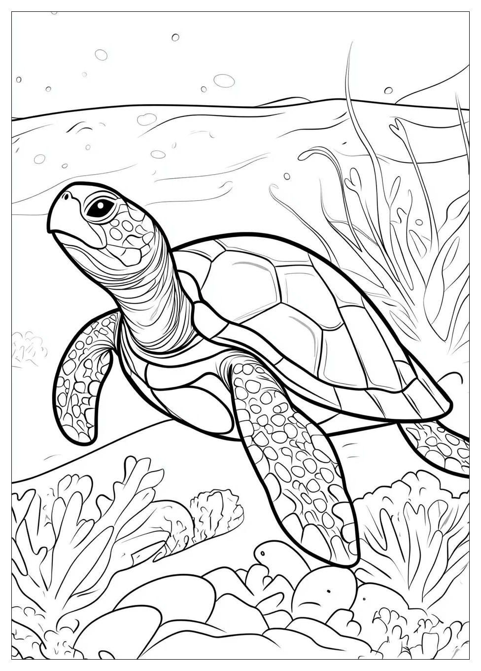 Turtle Coloring Pages-9