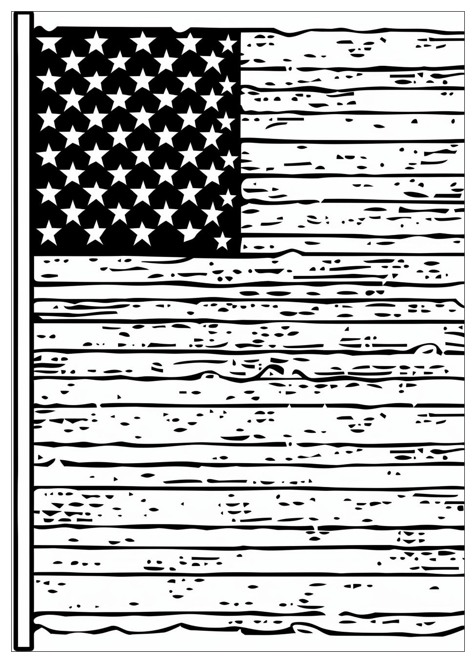 USA Flag Coloring Pages-15