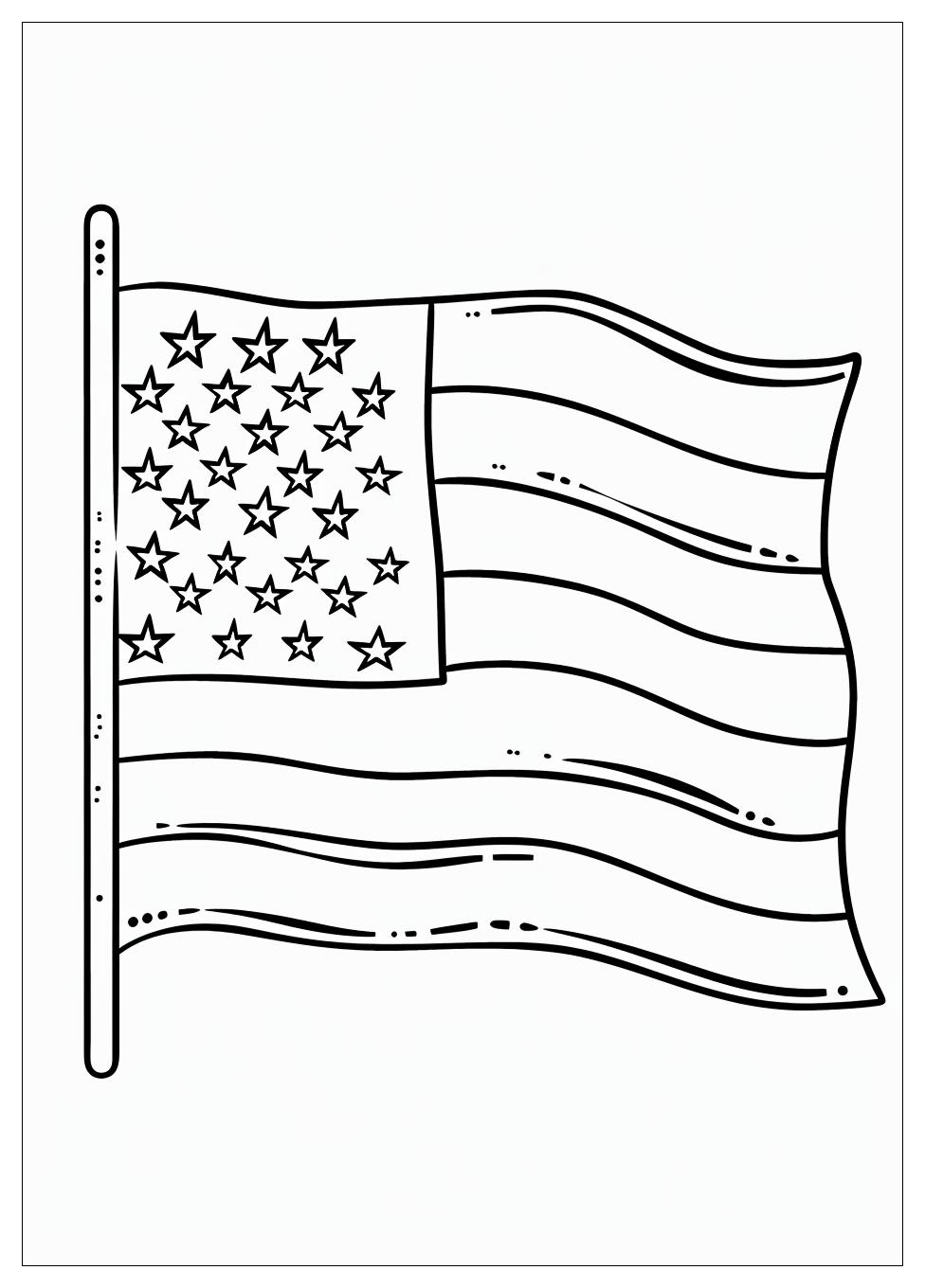 USA Flag Coloring Pages-18