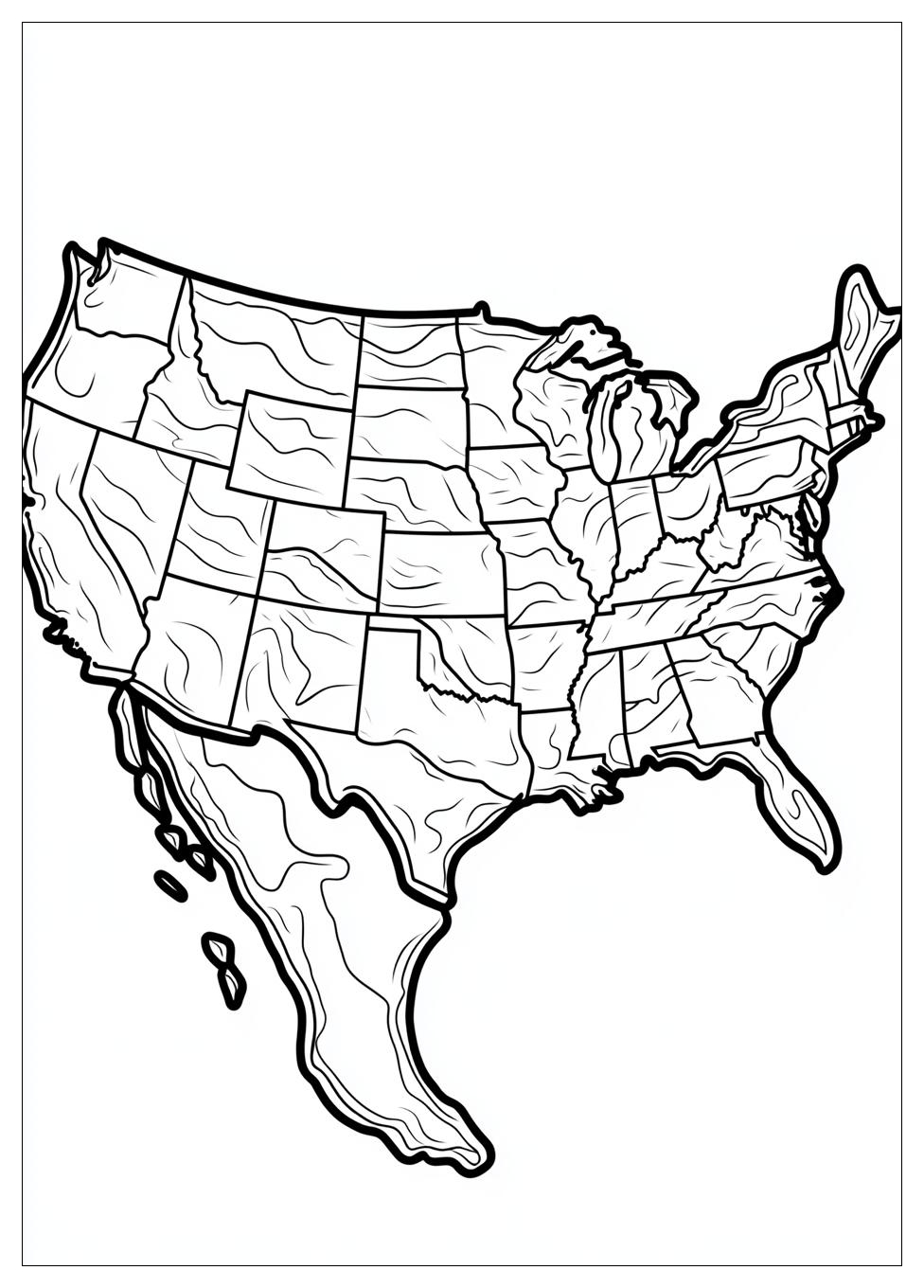 Free Printable USA Map Coloring Pages 10 USA Map Coloring Pages-10