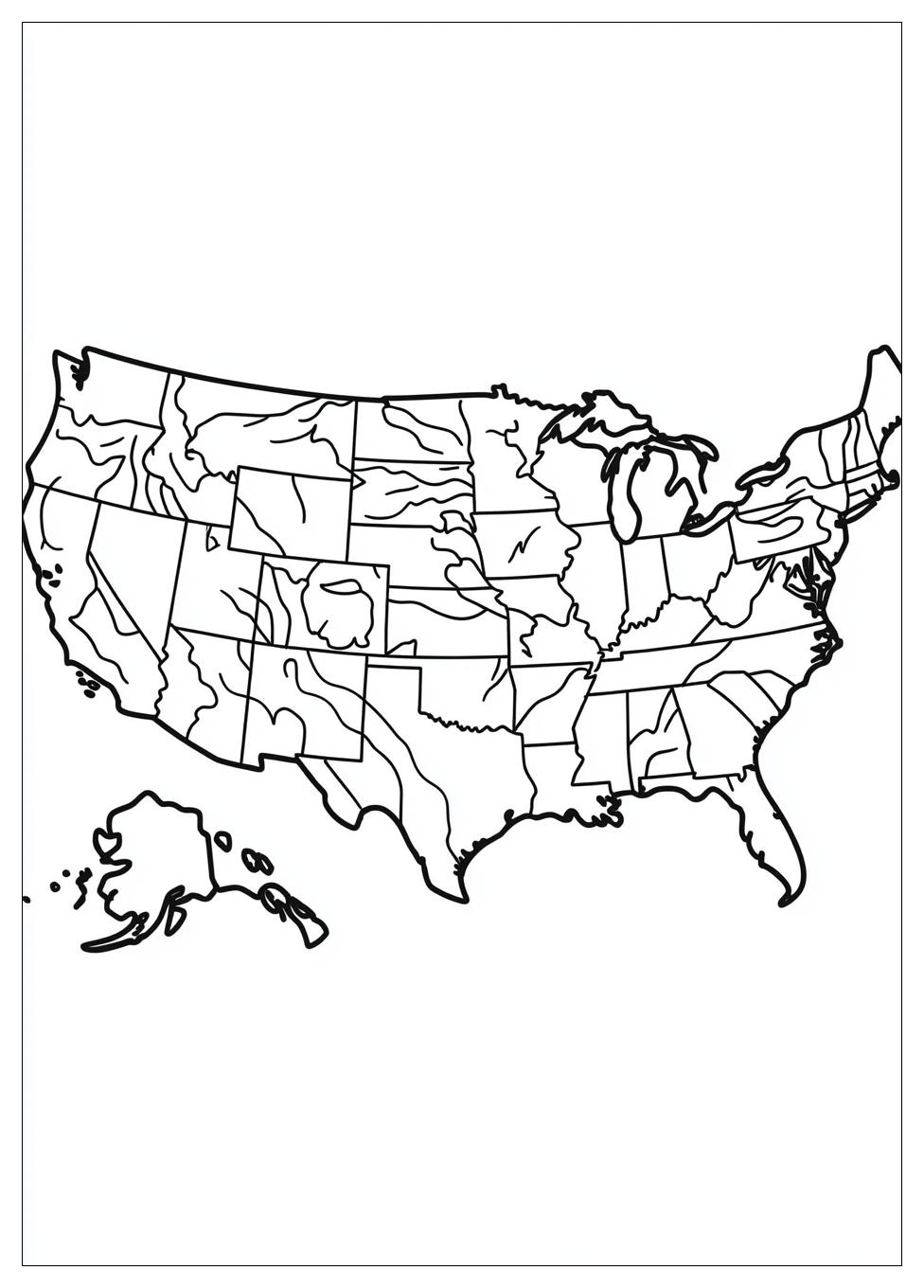 Free Printable USA Map Coloring Pages 12 USA Map Coloring Pages-12