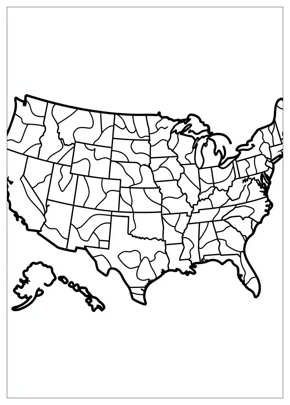 Free Printable USA Map Coloring Pages 14 USA Map Coloring Pages-14