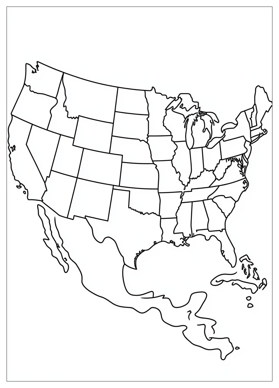 Free Printable USA Map Coloring Pages 15 USA Map Coloring Pages-15
