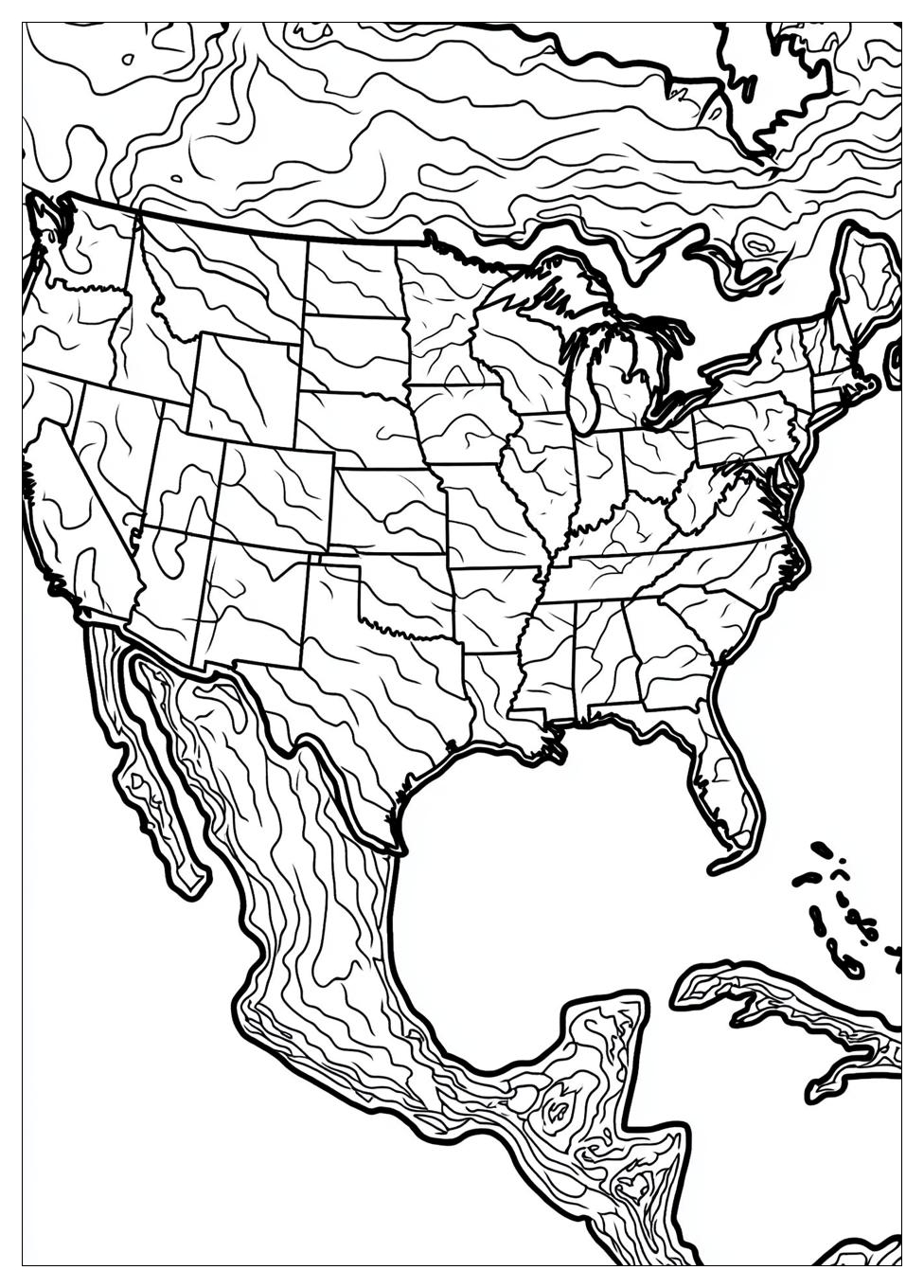 Free Printable USA Map Coloring Pages 16 USA Map Coloring Pages-16