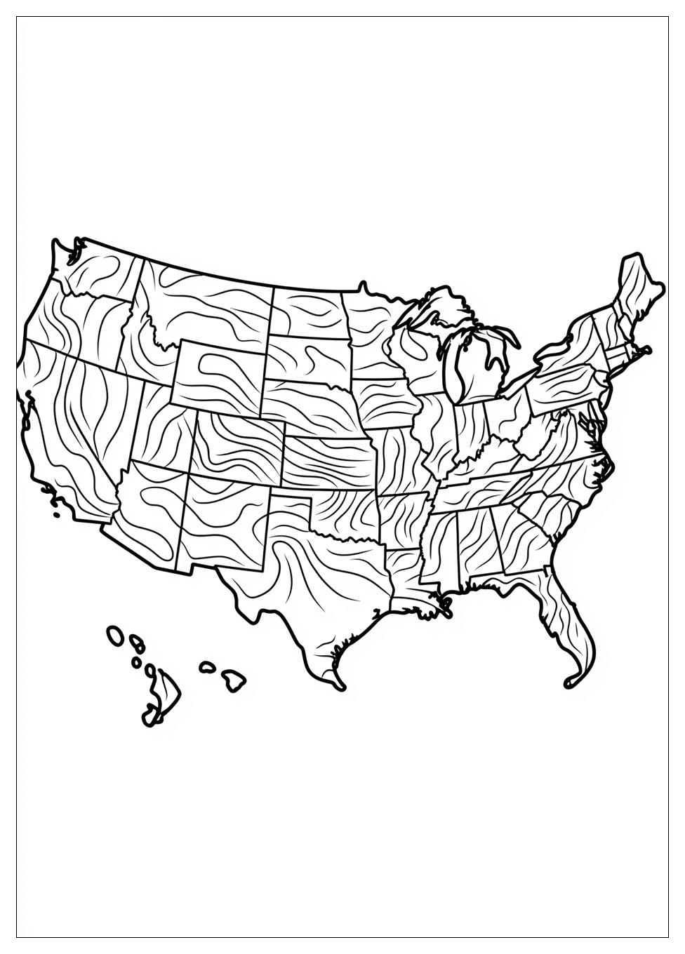 Free Printable USA Map Coloring Pages 18 USA Map Coloring Pages-18